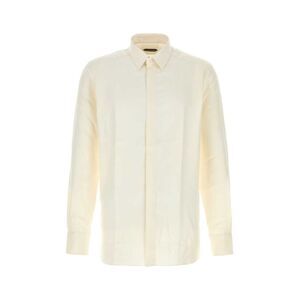 Tom Ford Men Ivory Twill Shirt